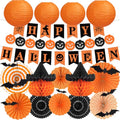 Halloween Office Decorations 17-Piece Party Decor with Lanterns & Banners