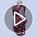 Glass Clog Ornament for Christmas Tree Hand-Painted Holiday Decor