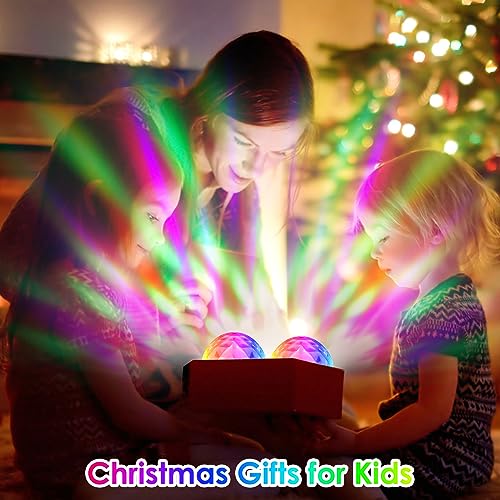 USB Mini Disco Ball Sound Activated Party Lights - 2 Pack