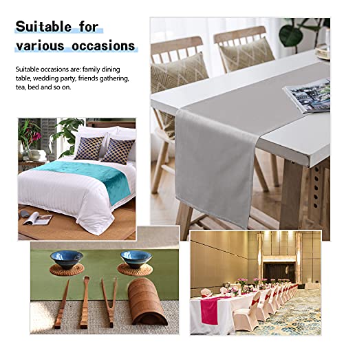 Emerald Green Velvet Table Runner 14x51 Inch - Decorative Dining Accessory