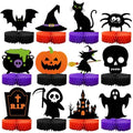 Halloween Honeycomb Centerpieces 12 Pcs Spooky Party Table Decor Set