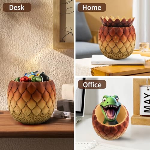 Large Halloween Dragon Egg Candy Bowl - Extra Large Red Decor & Storage