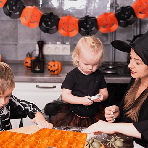 Halloween Spider Silicone Mold for Candy & Cake Decorations, 8 Cavity