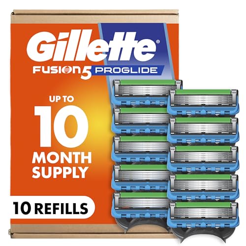 Men's 5-Blade Razor Blade Refills - Pack of 10 for Gillette Fusion5 ProGlide
