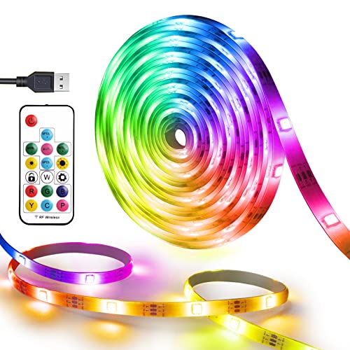 Dream-Color USB Powered LED Strip Light TV Backlight 16.4FT/5M RGB Lights