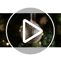 Disco Ball Set of 12 Gold Mirror Ornaments for Party & Holiday Decor