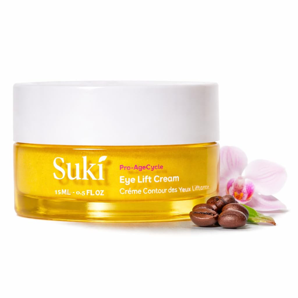 Suki Skincare Eye Lift Renewal Cream - Firming & Brightening Formula with Resveratrol, Caffeine & Vitamin C - 15 ml