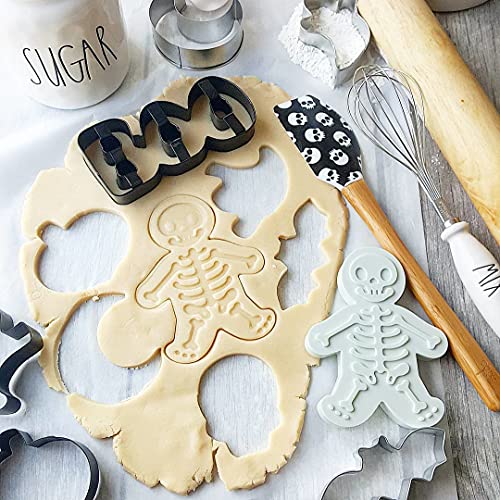 Halloween Skull Gingerbread Men Cookie Cutters - Fondant Biscuit Cutter