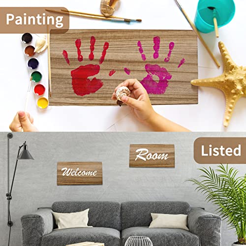 Brown Unfinished Wood Art Boards 3-Pack - DIY Wall Shelf & Craft Supplies