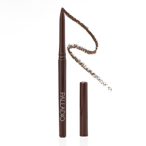 Palladio Retractable Waterproof Eyeliner - Richly Pigmented, Smudge-Proof, All-Day Wear | Black Brown