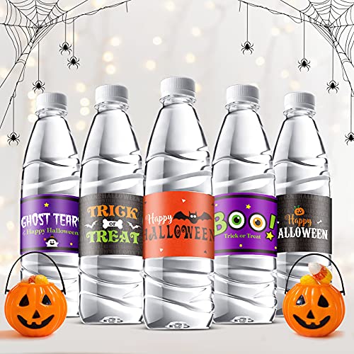 Halloween Water Bottle Labels Waterproof Sticker Set - 39 Pcs