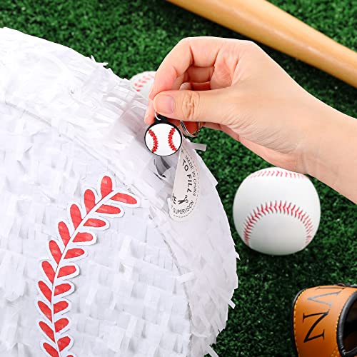 Baseball Piñata Party Supplies with Stick and Blindfold - Sports Theme Decoration