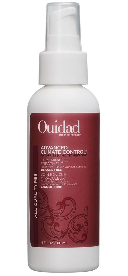 Ouidad Advanced Climate Control Curl Miracle Treatment - Heat Protection & UV Defense for All Hair Types | 4 Fl Oz