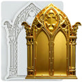 Gothic Gate Fondant Silicone Mold - Cake Decoration & Cupcake Topper - Style B