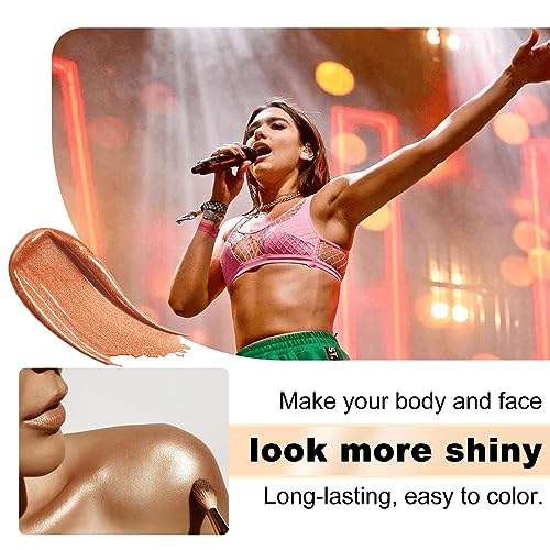 Body Shimmer Oil 100ml - Golden Brown Long Lasting Moisturizer & Illuminator
