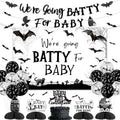 Halloween Baby Shower Bat & Ghost Decoration Kit - Spooky Gothic Party Supplies
