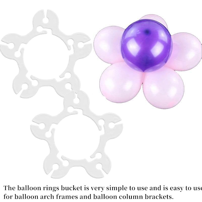 Reusable Balloon Clips for Wedding & Party Decorations - 100 Pack