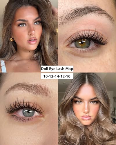 Wispy Fish Tail Clusters Eyelash Extensions - Natural 10-16mm, 180 Pcs - EYDEVRO