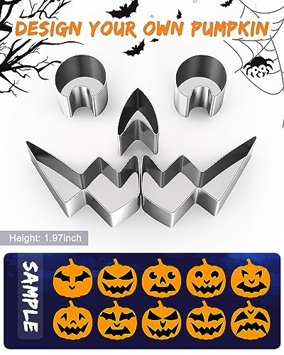 Halloween Pumpkin Carving Kit with Stencils & Tools - Variation 11