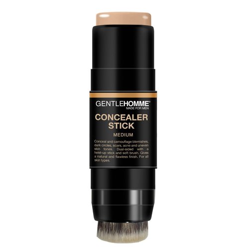 Skiennix Concealer Stick with Brush - Erase Dark Circles & Flaws - Dual-Sided Full Coverage (Medium)