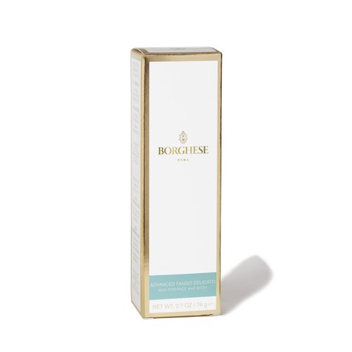 Borghese Advanced Fango Delicato Mud Mask - Hydrating Face Mask with Kaolin Clay, Aloe, Hydrolyzed Collagen & Hyaluronic Acid for Normal & Dry Skin