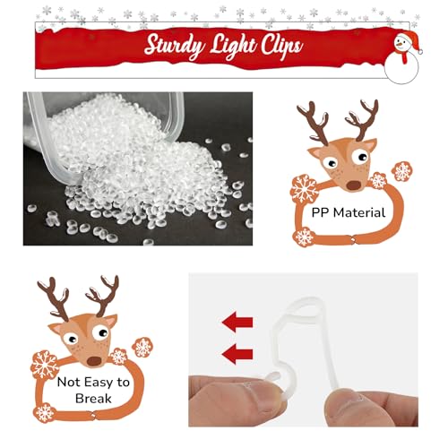 120 Pcs Outdoor Gutter Light Clips for Christmas & Holiday Decorations
