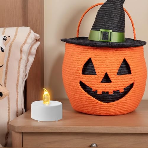 50 Pack Flameless LED Tea Light Candles with Remote Control - Warm Yellow, Flickering, Long Lasting Battery Operated for Halloween & Holiday Decor - Variation: WarmYellow-Remote