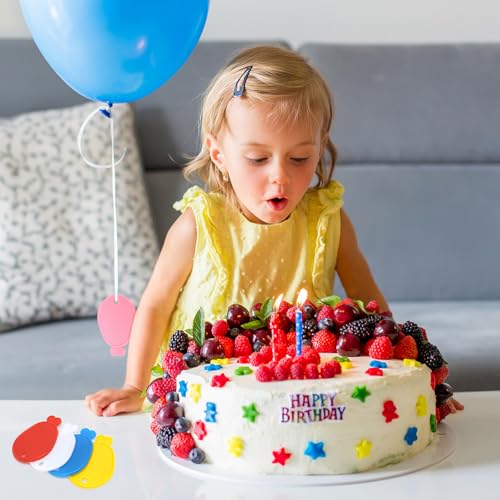 80 Pcs Reusable Plastic Balloon Weights - Colorful Helium Balloon Pendants for Weddings & Parties