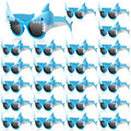 24 Pairs Ocean Theme Shark Sunglasses Photo Booth Props for Parties
