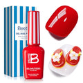 Beetles Red Gel Nail Polish - Sunburn Red | 8ML - Creme Red Variation