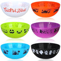 Halloween Candy Bowls Set - 6 Multicolored Trick or Treat Serving Bowls