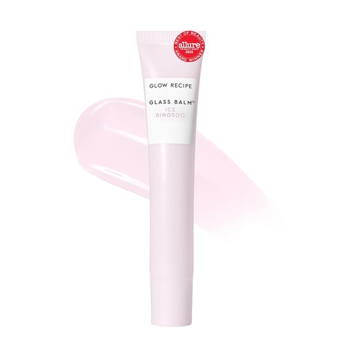 Glow Recipe Glass Balm Lip Treatment - 12Hr Hydrating Lip Balm with Hyaluronic Acid | Clear Tint, Ice Bingsoo (15 ml)