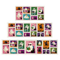 Halloween Kitchen Rug Set of 3 with Ghost and Pumpkin Stamp - Fall Indoor Decor