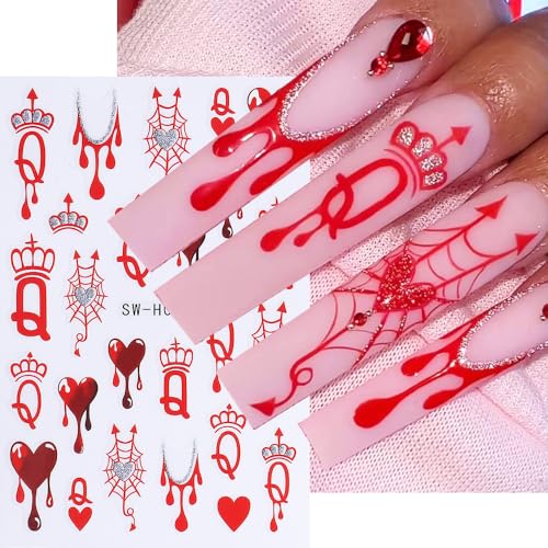 Halloween Nail Art Stickers Decals 3D Skeleton Bat Ghost Set - halloween style4