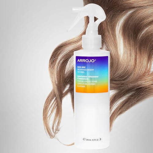 Arrojo Wave Mist Sea Salt Spray – Sulfate & Paraben-Free Sea Salt Hair Texture Spray – Adds Beach Waves, Volume, & Light Hold for All Hair Types, 8.3 fl. oz.