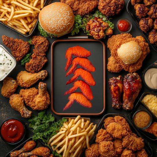 Fake Food Chicken Legs & Wings Set - 5 Lifelike Kitchen Decor & Props - Chicken Wings Variation