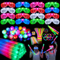 Glow in the Dark Party Supplies Set - 278 Pieces Neon Glow Stick Pack with LED Glasses & Finger Lights - Perfect for Weddings, Camping, and Celebrations