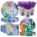Dragon Theme Birthday Party Supplies Set - Serves 24 Kids