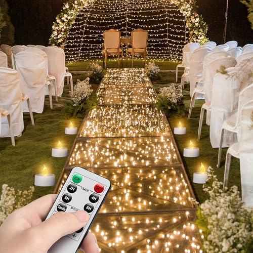 50 Pack Flameless LED Tea Light Candles with Remote Control - Warm Yellow, Flickering, Long Lasting Battery Operated for Halloween & Holiday Decor - Variation: WarmYellow-Remote