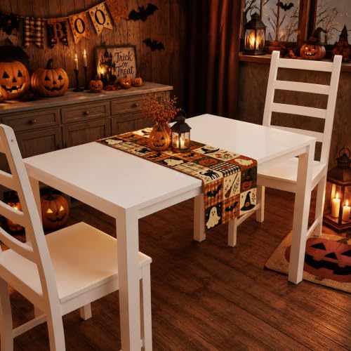 Halloween Patchwork Table Runner - Rustic Farmhouse Halloween Decorations - Variation of THIS listing