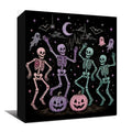 Gothic Skeleton Halloween Decor Wooden Skull Sign - Variation Q