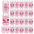 Pink Baby Shower Cup Sleeves - Halloween Ghost &