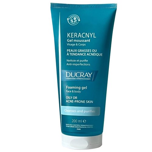 CLASSIC DERMA Ducr'ay Keracnyl Foaming Gel Acne-Prone Skin Face Wash 200 ml | 6.76 FL OZ