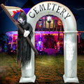 8FT Halloween Inflatable Grim Reaper Archway with LED Lights - Spooky Yard Decor - Variation of THIS listing