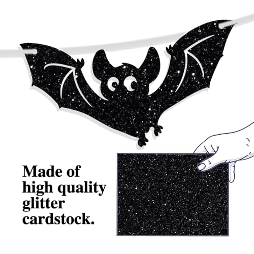Halloween 2nd Birthday Banner - Spooky Hello Boo Bat Decorations for Kids