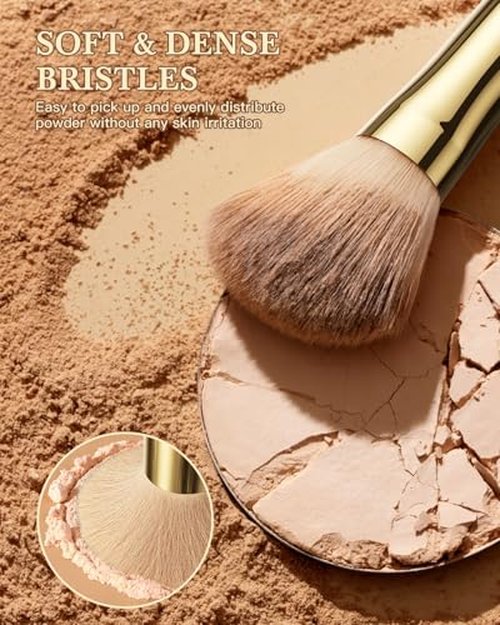 Makeup Brushes Set Professional BESTOPE PRO - 18 Pcs,Double Ended Foundation Concealer Blush Eyeshadow Contour Eyeliner Face Makeup Brush Set,Blending Brush For Makeup With Case Travel,White