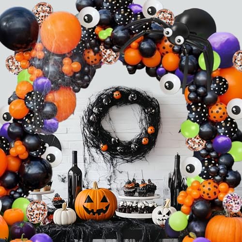 Halloween Balloon Arch Kit Garland - Black Halloween Party Decorations