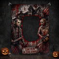 Chainsaw Killer Photo Booth Backdrop Halloween Horror Party Decoration - Variation of Chainsaw Killer Photo Booth
