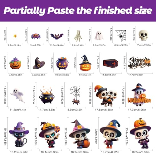 Halloween Ghost Static Cling Stickers - 95 Pcs Spooky & Cute Decorations