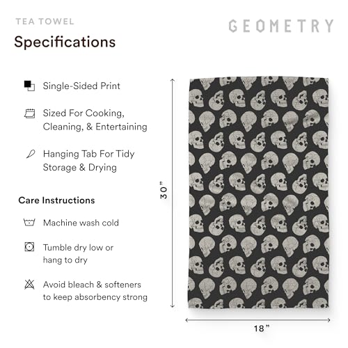 Skeleton Kitchen Towel - Quick Dry Microfiber Dish Cloth - 18x30 Inches - 1 Piece